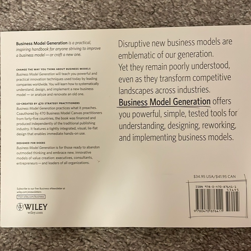 Business Model Generation - Picture 2 of 2